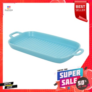 ถาดอบเหลี่ยม PORCELAIN 2 หู 11.75 นิ้ว KECH SOLID BLUEPORCELAIN BAKING DISH WITH 2 HANDLES KECH 11.75IN SOLID BLUE