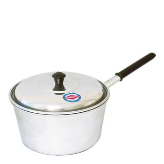 ราคาพิเศษ!! ตราจระเข้ หม้อด้ามอะลูมิเนียม ขนาด 18 ซม. Crocodile Aluminum Saucepan 18 Cm