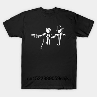 [COD]เสื้อยืดคอก ลมแขนสั้นผ้าฝ้ายพิมพ์ลาย lupin jigen