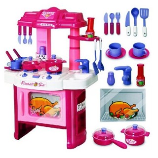 OTshopping  ชุดเครื่องครัว จำลอง - Pink สูง 62 cm.