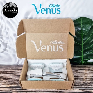 [Gillette] Venus Platinum Extra Smooth Razors for Women 1 Razor + 4 Blade Refills ยิลเลตต์ วีนัส ชุดมีดโกน สำหรับผู้หญิง