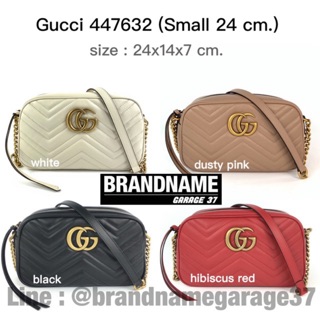 ของแท้100% ราคาถูก New Gucci marmont shoulder bag 24 cm