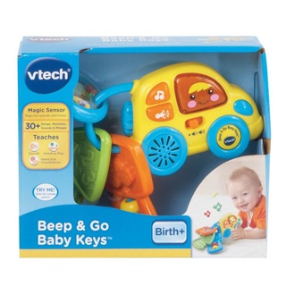 [ใช้ 2 โค้ดลดเพิ่ม] Vtech My 1St Car Key Rattle ของเล่น เขย่ารูปรถสีสันสดใส มาพร้อมกับปุ่ม 3 กดแล้วมีเสียง