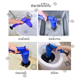 Elit ปืนทะลวงท่อ Drain Blaster เครื่องกำจัดท่ออุดตัน ปืนสูญญากาศแรงดันสูง แก้ท่อตัน ชักโครกตัน อ่างล้างหน้า ซิงค์ล้างจาน