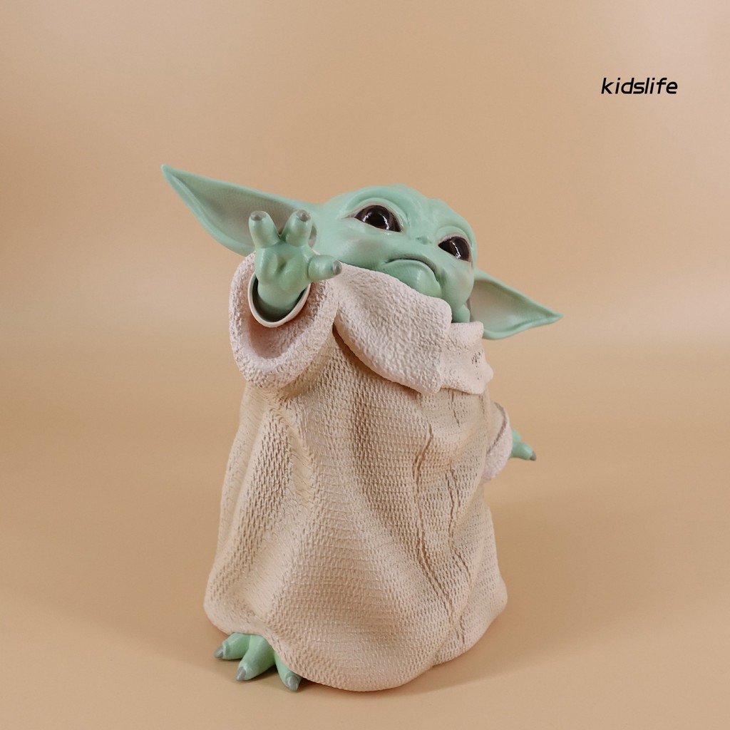 Kidslife Babyyoda Cartoon Star Wars Mandalorian Collectible Baby Yoda Figure Desk Decor Ornament Xyfe Shopee Thailand