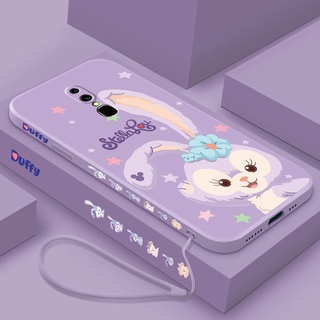 เคสโทรศัพท์มือถือ ซิลิโคน ขอบตรง ลายการ์ตูนน่ารัก สําหรับ oppo f9 f9 pro f11 f11 pro f7 f5