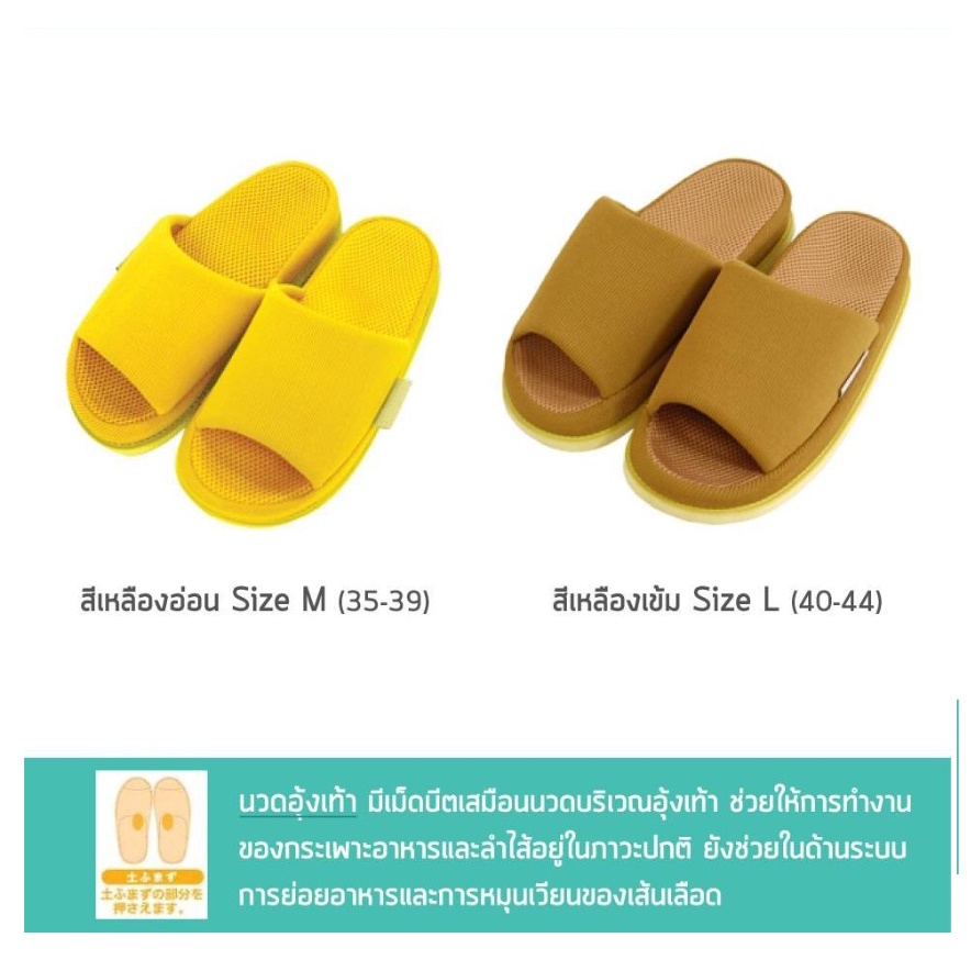 รองเท้าเพื่อสุขภาพ 10 สี ทุกไซส์ Refre ร้องเท้าแตะ ร้องเท้าใส่ในบ้าน