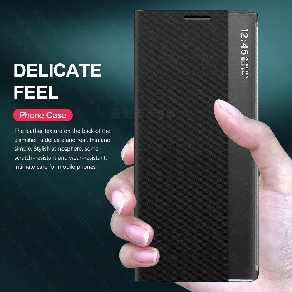 EDX Poco X3 Nfc เคสหนังแบบพลิกตั้งได้สําหรับ Xiaomi Redmy 9A 9C #6