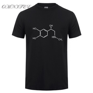 [S-5XL]เสื้อยืดแขนสั้น พิมพ์ลาย Adrenaline Molecular Formula แฟชั่นฤดูร้อน สําหรับผู้ชาย