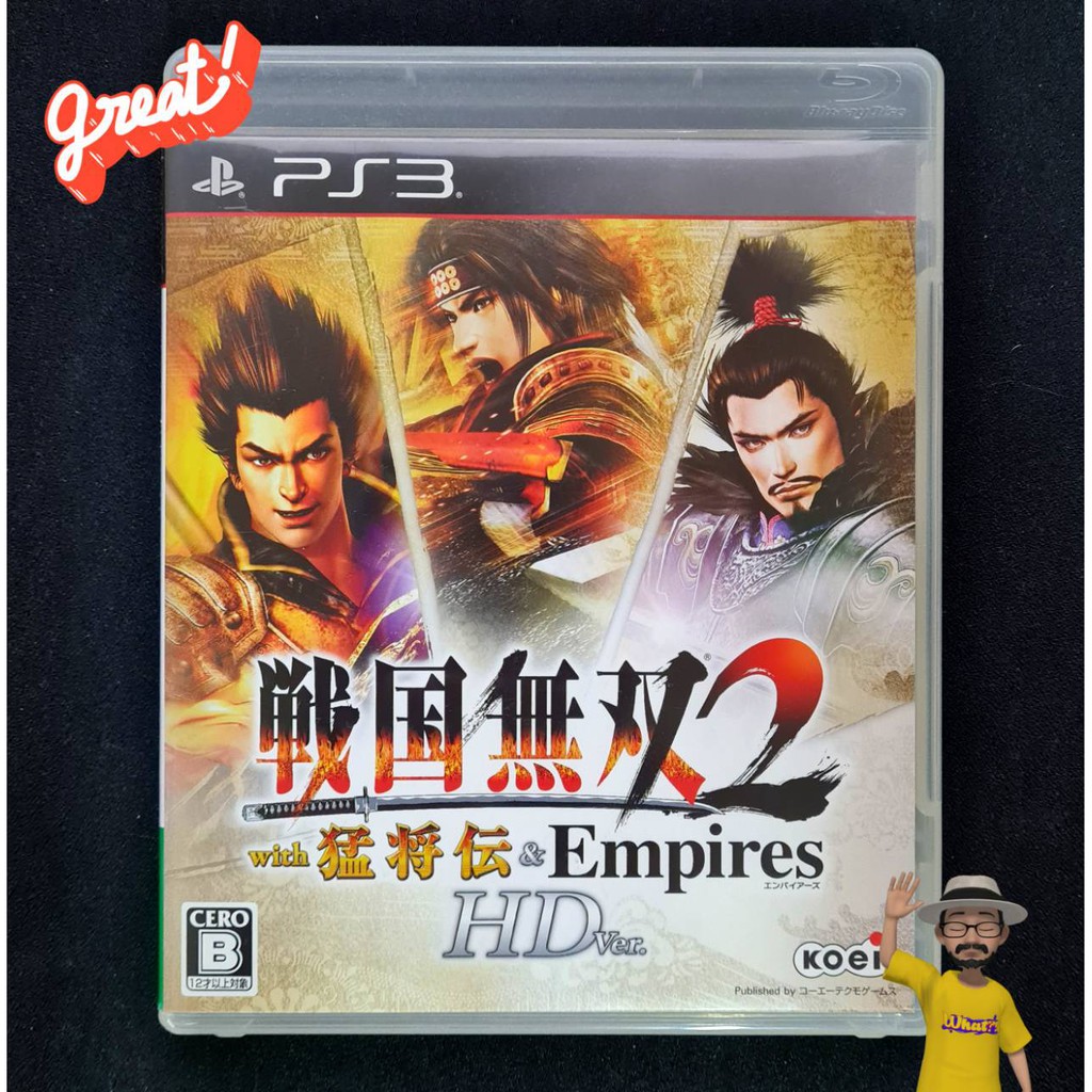 Sengoku Musou 2 with Moushouden & Empires HD Version แผ่นเกมส์แท้ PS3 มือสอง