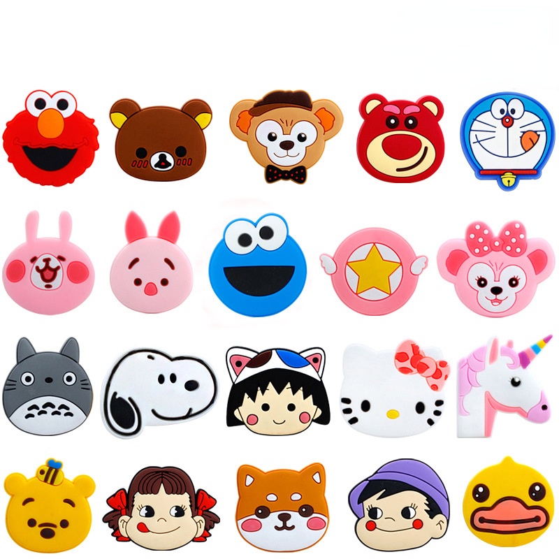 การ์ตูนยูนิคอร์นอะนิเมะ designcs อุปกรณ์เสริมกระต่ายสตรอเบอร์รี่หมี Jibitz Charm Sesame Street designcs Jibbits สําหรับเด็กรองเท้า Charms Pins ตกแต่ง