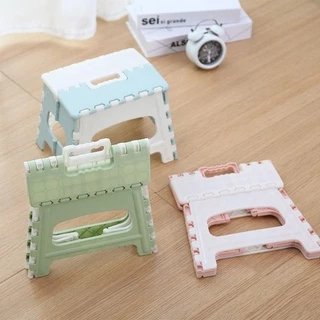 พร้อมส่ง!!เก้าอี้พับ เก้าอี้พลาสติกอเนกประสงค์ ปิกนิคพลาสติกตัวเล็ก 3 สี เก้าอี้จิ๊กซอ
