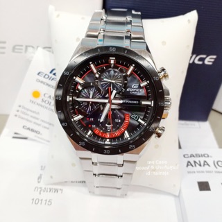 นาฬิกา EDIFICE ของแท้ รับประกันศูนย์ รุ่น EQS-920DB-1AV นาฬิกาผู้ชาย ทรงใหญ่ โครโนกราฟ พลังงานแสงอาทิตย์