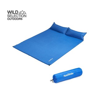 แผ่นที่รองนอน Naturehike แผ่นที่นอน พองลม อุปกรณ์แคมป์ปิ้ง NH18Q010-D couple inflatable mat with pillow-updated