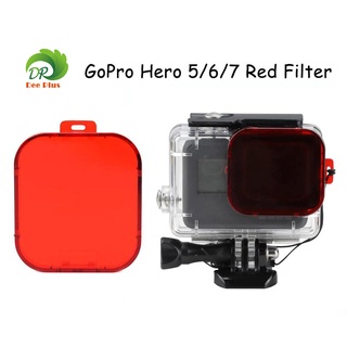 Hero Gear Diving กรองสำหรับGoPro Hero 5/6/7 การกระทำ Camera(สีแดง) Hero Gear Diving Filter for GoPro Hero 7/6/5(red)