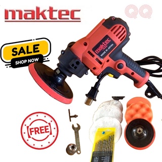 เครื่องขัดสีรถยนต์  Maktec 5 นิ้ว 800w 220v 3700rpm พร้อมของแถมในชุด