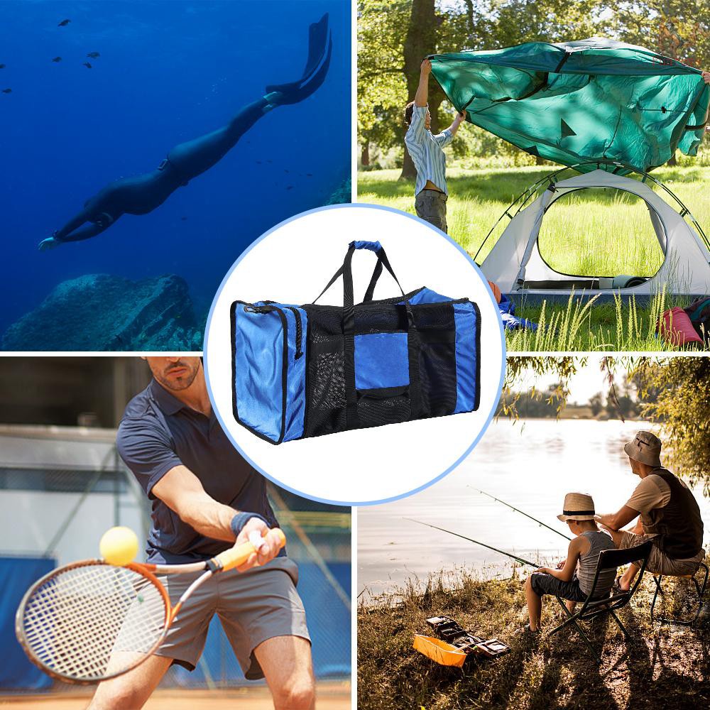 FUTO 100L Mesh Duffle Gear Bag for Scuba Diving Snorkeling Swimming Beach and Sports Equipment ราคา ถูกที่สุด ดีลบีเคเค แกลเลอรีภาพที่ 7