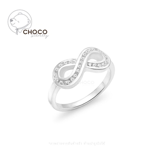 New! (925S) แหวนเงินแท้ แหวนเพชร แหวนเพชรสวิส เพชร CZ Sterling Silver Ring