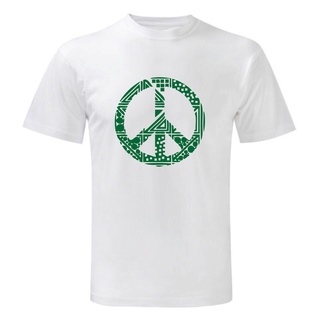 เสื้อยืด พิมพ์ลายศิลปะ Maglietta Peace Uomo Bianco สําหรับผู้ชาย