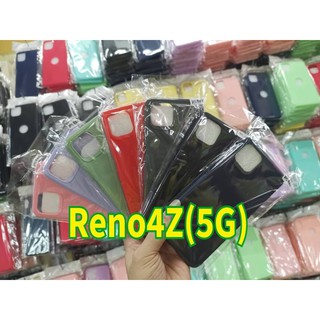 OPPO Reno 4Z 5G TPU สีพาสเทล ฝาหลัง ลดรอยนิ้ว บางเบา ป้องกันรอบเครื่อง หลายสี