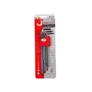 หกเหลี่ยม MM หัวบอล9 ชิ้น/ชุด JE TECH MM BALLDRIVER 9EA/SET JE TECH HEX KEY