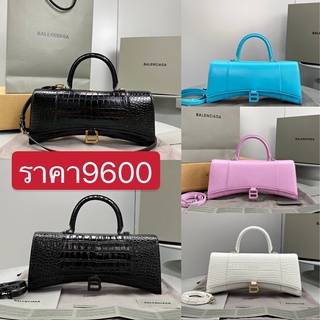 พรี Balenciaga Hourglass 92945 กระเป๋าถือกระเป๋าสะพายกระเป๋าแฟชั่นกระเป๋าสะพายไหล่