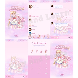 เซเลอร์มูน Sailor Moon Eternal ขยับได้ Animated Sticker Theme Line สติ๊กเกอร์ ธีม ไลน์