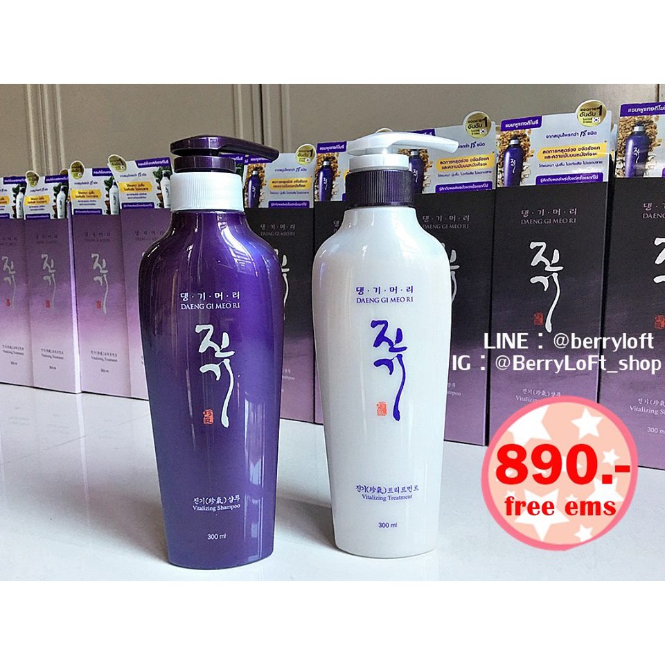 DAENG GI MEO RI Vitalizing Shampoo+Vitalizing Treatment 300ml | Shopee ...