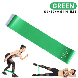 ยางยืดวงแหวน สีเขียว ยางออกกำลังกาย ออกกำลังกาย ยางยืดออกกำลังกาย Exercise Band Loop รุ่น 6007 Green