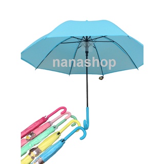 nanashop ร่ม22นิ้ว ผ้าพลาสติกขุ่น สีพลาสเทล ร่มตกแต่งร้าน ร่มราคาถูก