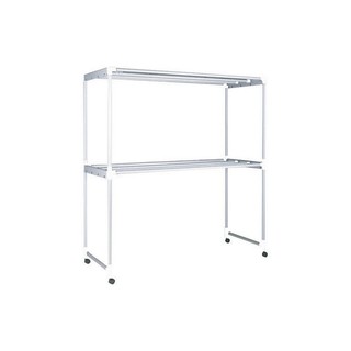 ราวตากผ้าอลูมิเนียม มีล้อ 8 เส้น 1.5 ม. PLIM | HC/PLIM | HRA 15008 ราวแขวนผ้า อุปกรณ์ซักรีด จัดเก็บและทำความสะอาด ราวตาก