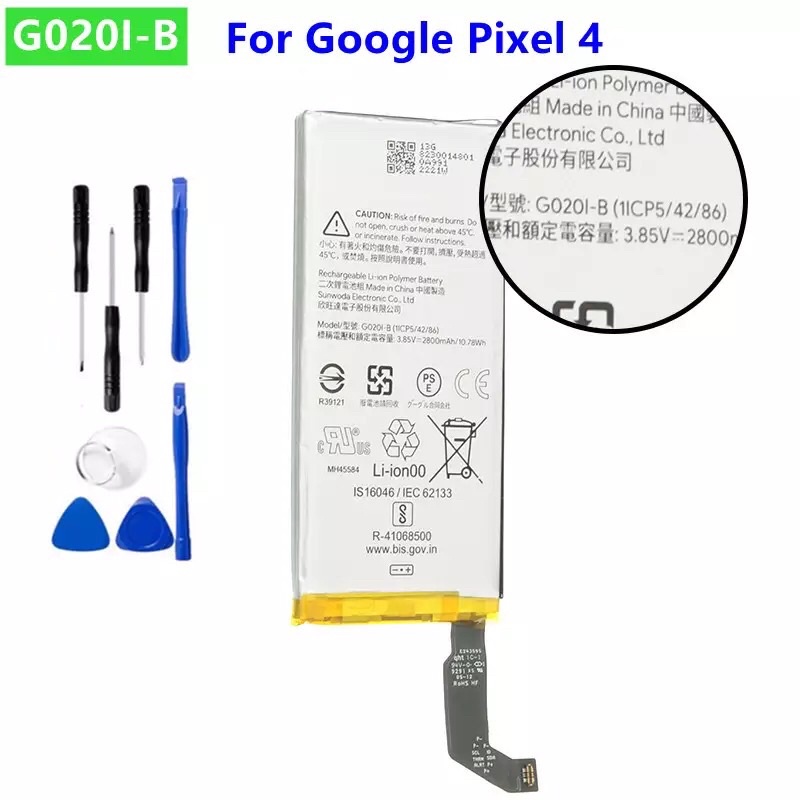G020I-B 2800MAh แบตเตอรี่ทดแทนคุณภาพสูง GO2OI-B สำหรับ Google Pixel4 Pixel 4 G020I-B ของแท้แบตเตอรี่