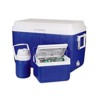 กระติกนำ้แข็ง Coleman US 54 Qt Blue Combo Cooler Blue  (5 Qt &amp; 1/3 Gal)