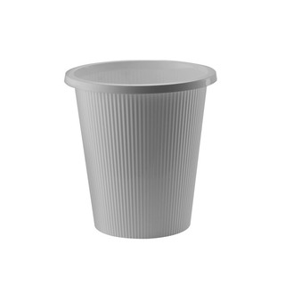 ถังขยะกลม 9 ลิตรDKWHH-218/6ขาวอมเทา 9 liter round trash can DKWHH-218/6 grayish white