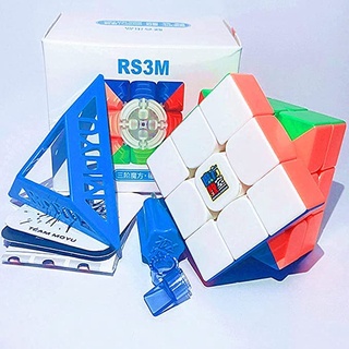 Moyu RS3M MFJS 2020 ลูกบาศก์แม่เหล็ก ความเร็ว 3X3 ของเล่นสําหรับเด็ก Moyu RS3 M Magic Cube Puzzle