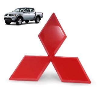 Logo โลโก้ ฝากระโปรงท้าย ลายมิตซูบิชิ สีแดง มิตซูบิชิ ไทรทัน สำหรับ Mitsubishi Triton ปี 2006-2012