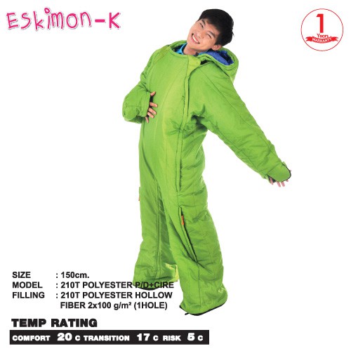 ถุงนอน Karana รุ่น Eskimon K 150 สีเขียว , ส้ม , ฟ้า