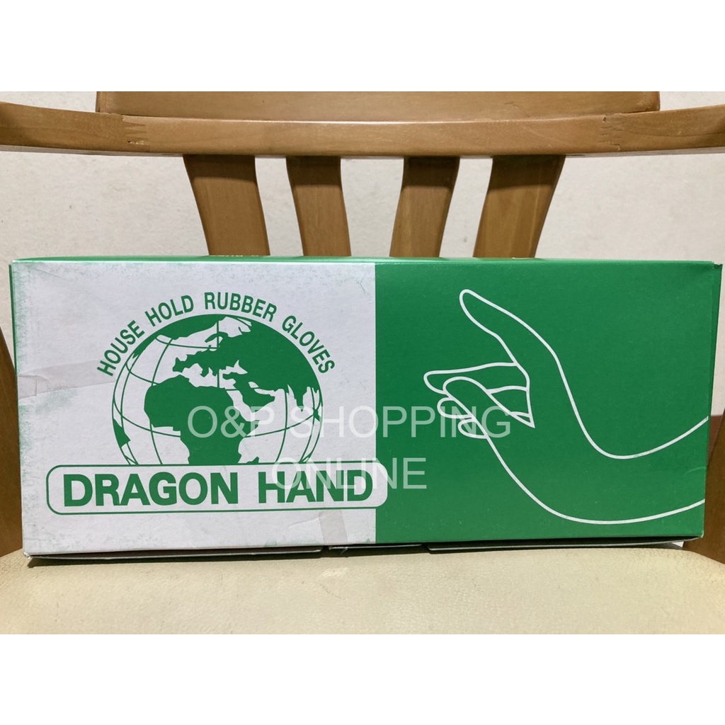 ถุงมือยางสีดำ สีส้ม อย่างดี Dragon Hand ถุงมือดราก้อน ถุงมือยาง ถุงมือ บรรจุ12คู่