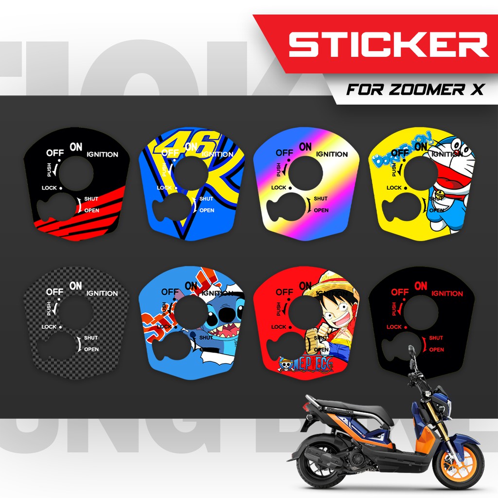 [ใส่โค้ด W4CHN7 ลด 10% ไม่มีขั้นต่ำ] สติ๊กเกอร์เบ้ากุญแจ กันรอย Honda Zoomer Sonic ซูมเมอร์ เก่า ใหม่