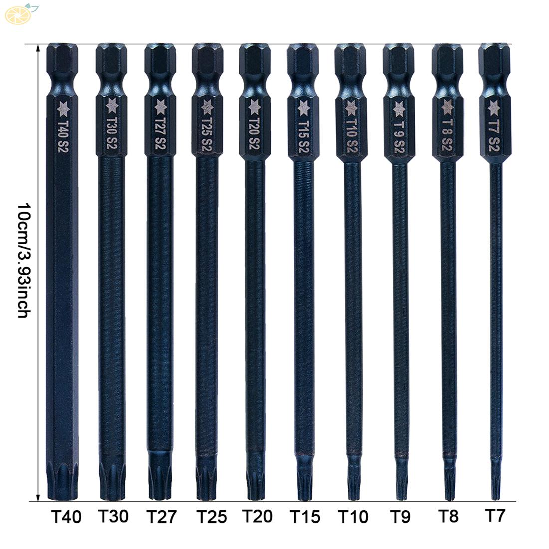 BITS BITS ดอกสว่านไฟฟ้า T7 - T40 10 ชิ้น - varitystore.th - ThaiPick