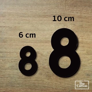 เลขที่บ้านอะคริลิค ## สีดำ ## หนา 3 mm สูง 6 cm และ 10 cm