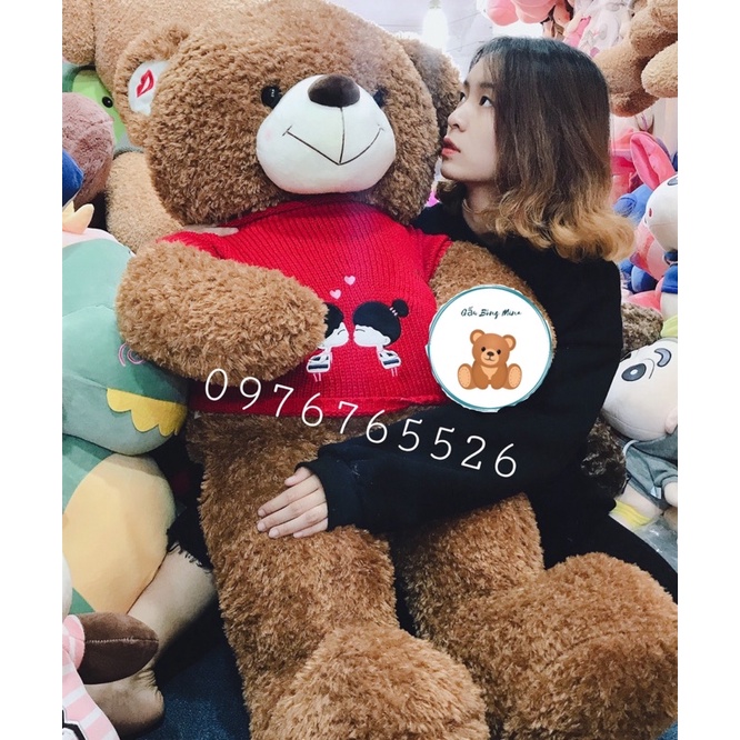 Teddy Bear Premium Kiss Me Red Sweater - Mina Teddy Bear