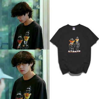 Preorder เสื้อยืดลาย Ernie &amp; Bert แบบ วี V BTS