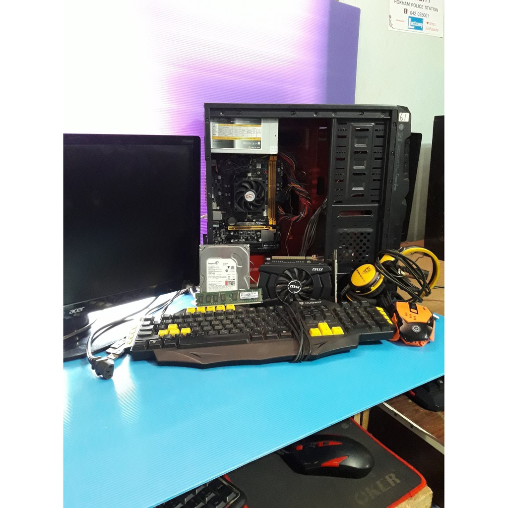 คอมประกอบ AMD A8-6600K การ์ดจอ GTX 750Ti 2GB HDD 500GB
