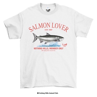 เสื้อยืดลาย  SALMON LOVER Classic Cotton Unisex by 【Nothing Hills】 ใหม่