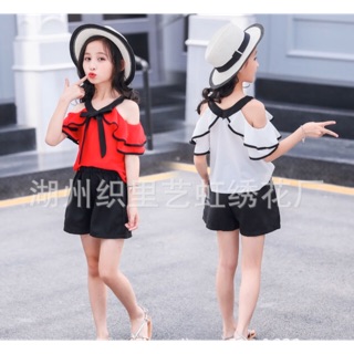 ชุดเสื้อกางเกง เด็กโต แฟชั่นเกาหลี พร้อมส่ง