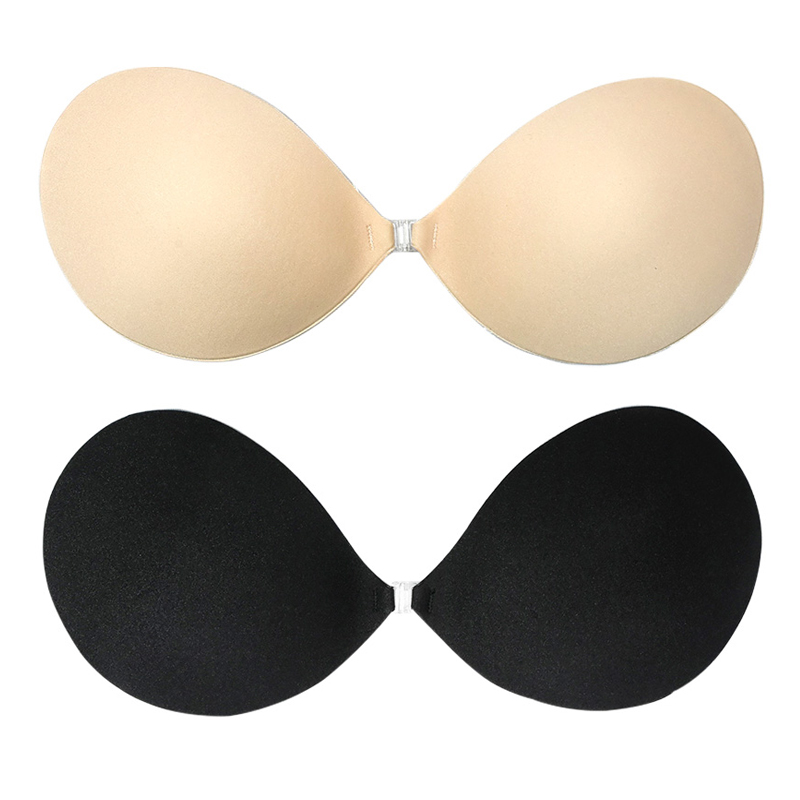 Wechery รูปไข ่ ประเภทที ่ มองไม ่ เห ็ น Bra Push Up ชุดชั ้ นในสตรี Plunge Bra ด ้ านหน ้ าหัวเข ็ มขัด