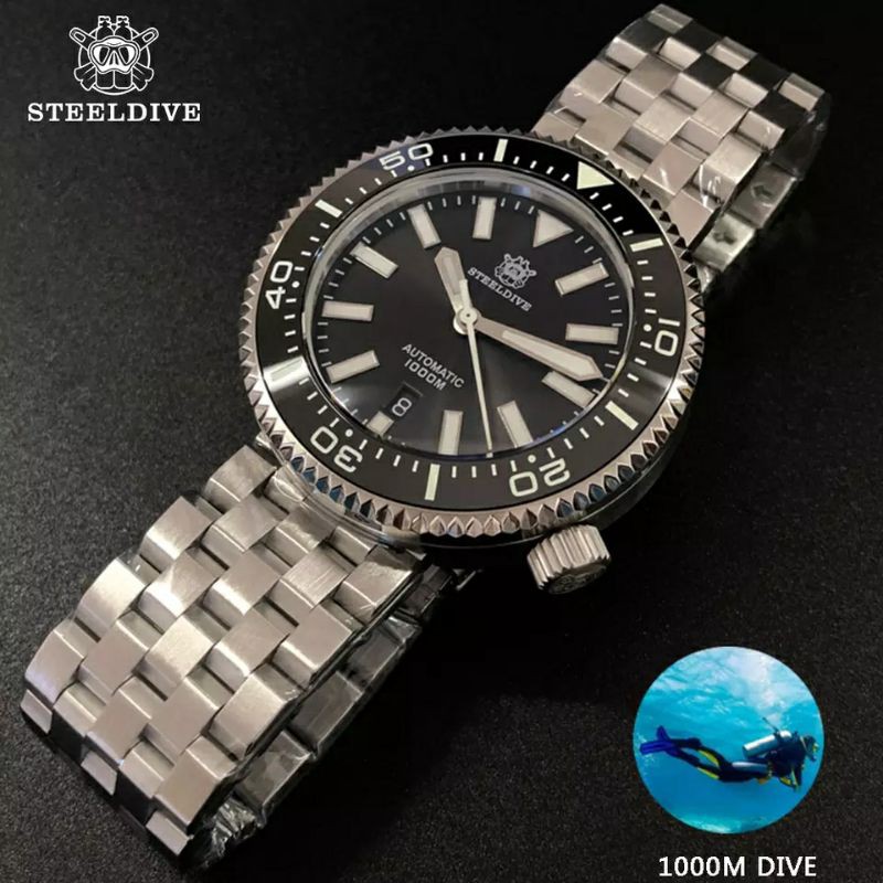 SteelDive 1976 Diver 1000m waterproof, Top Japanese quality, Seiko's NH35 movement, sapphire crystal