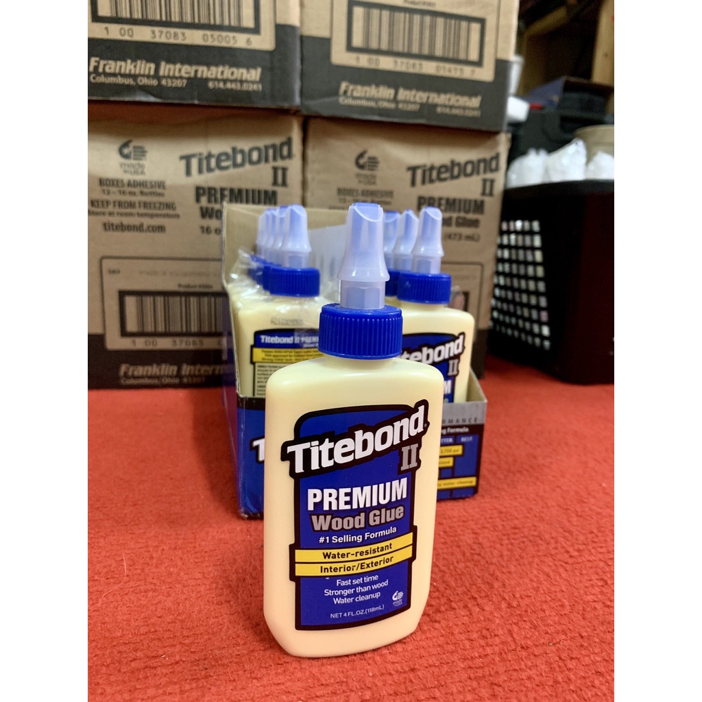 กาว Titebond® II Premium Wood Glue (สีน้ำเงิน) 4 Oz กาวไม้ เกรดพรีเมี่ ...