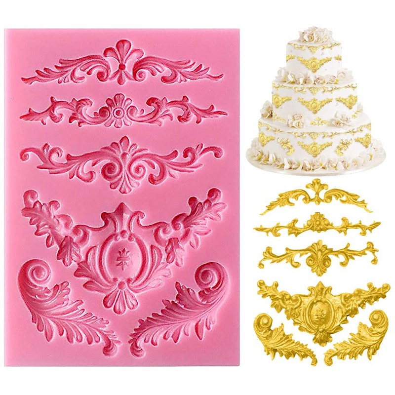 แม่พิมพ์ซิลิโคน รูปมูส ช็อคโกแลต เค้ก ฟองดองท์ DIY สําหรับตกแต่งเค้ก